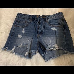 Blue jean shorts